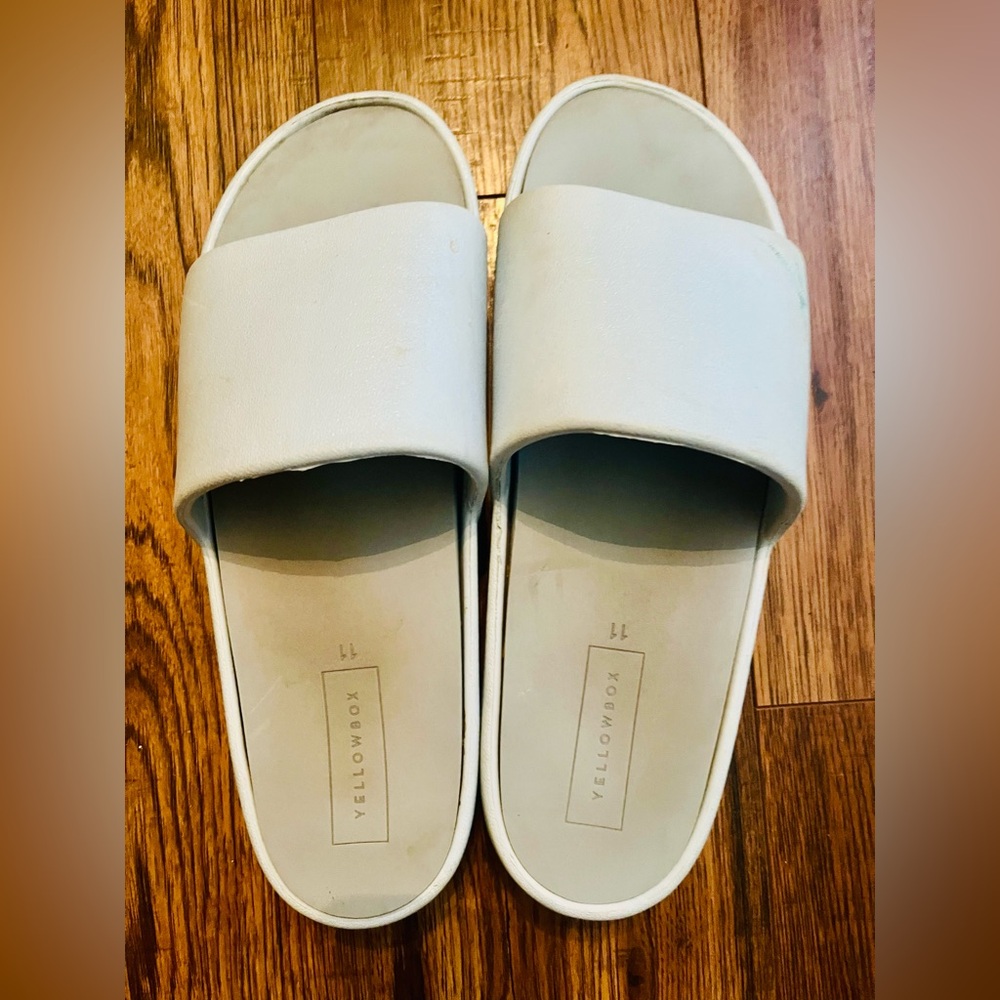 🔥MUST GO🔥Yellow Box Light Blue Slide Sandals